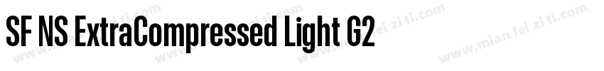 SF NS ExtraCompressed Light G2字体转换